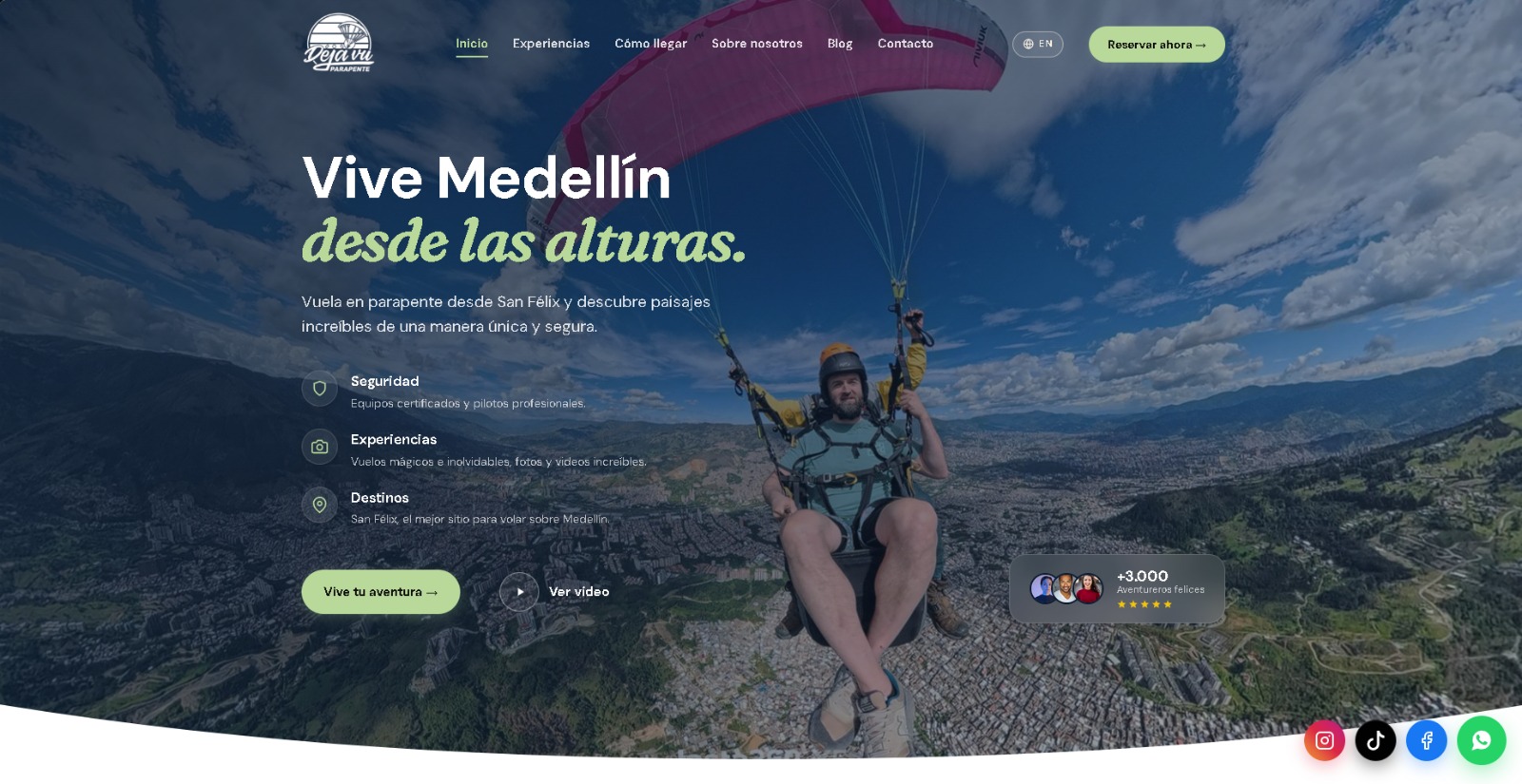 Vista previa de parapentedejavu.com