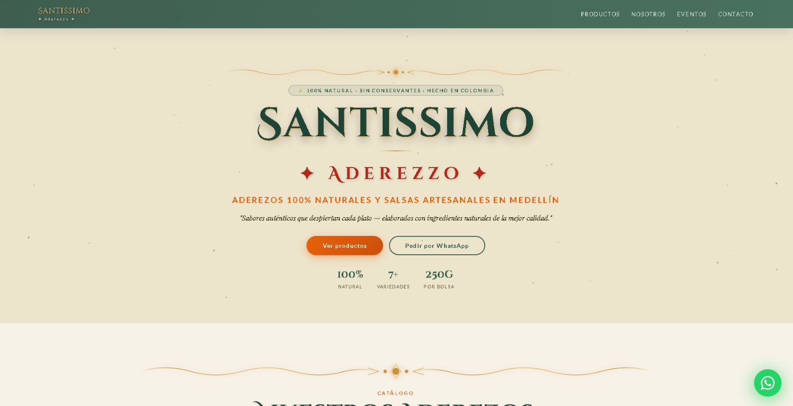 Vista previa de santissimoaderezo.com